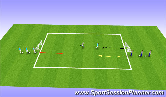 Football/Soccer Session Plan Drill (Colour): Game 1