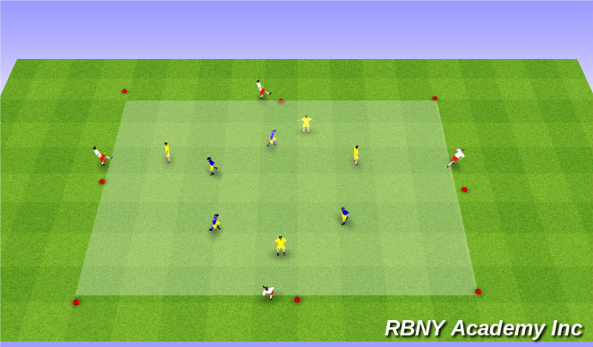 Football/Soccer Session Plan Drill (Colour): Intro