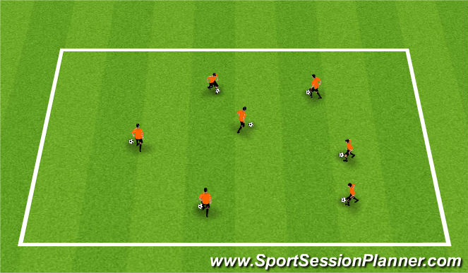 Football/Soccer Session Plan Drill (Colour): Red light, Green light