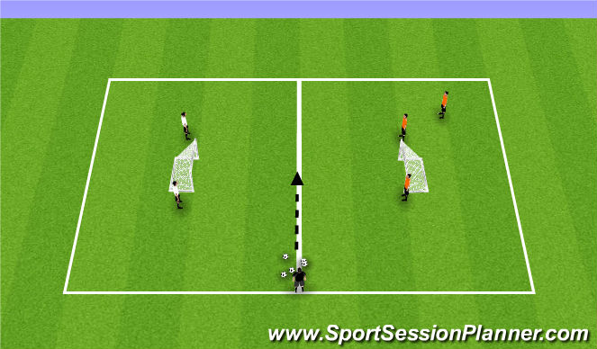 Football/Soccer Session Plan Drill (Colour): Steal the bacon