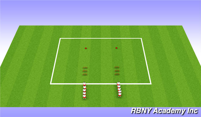 Football/Soccer Session Plan Drill (Colour): Warm Up