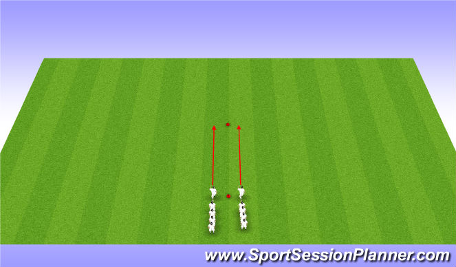 Football/Soccer Session Plan Drill (Colour): Sprints right before the game