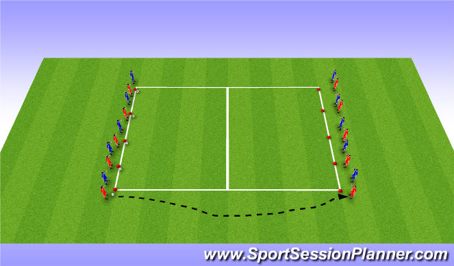 Football/Soccer Session Plan Drill (Colour): Horseshoes