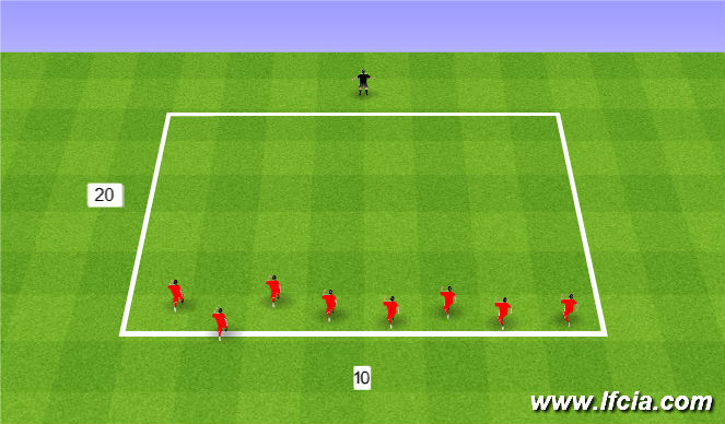 Football/Soccer Session Plan Drill (Colour): Mr Freeze