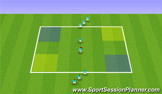 Football/Soccer Session Plan Drill (Colour): Action/Reaction activity