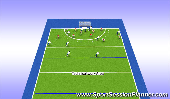 Hockey Session Plan Drill (Colour): Screen 2