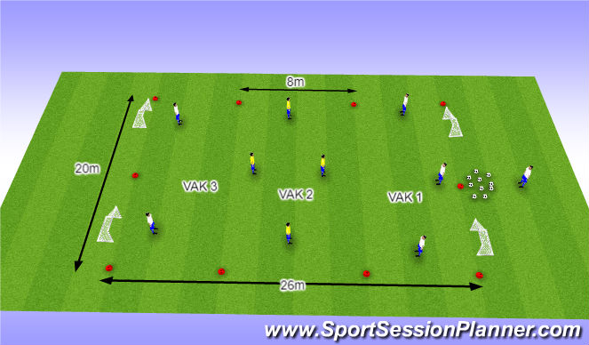 Football/Soccer Session Plan Drill (Colour): O11 - W38 (1) - Verstoren van de opbouw