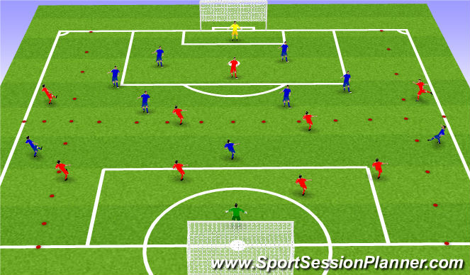 Football/Soccer Session Plan Drill (Colour): Screen 1
