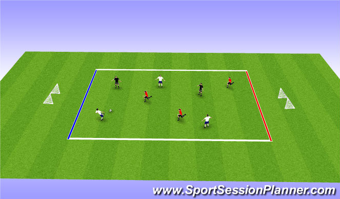 Football/Soccer Session Plan Drill (Colour): Line Soccer
