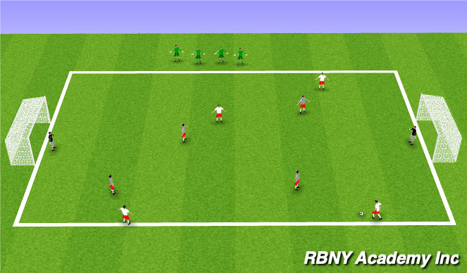 Football/Soccer Session Plan Drill (Colour): Match 4v4