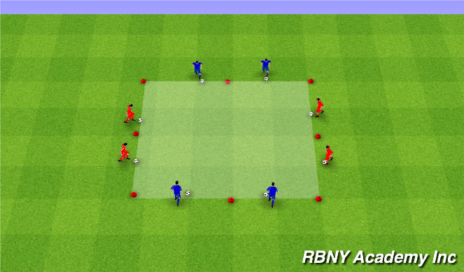 Football/Soccer Session Plan Drill (Colour): Intro