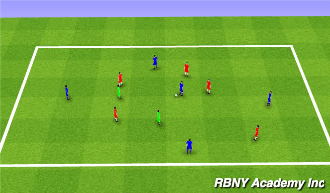 Football/Soccer Session Plan Drill (Colour): Possession +