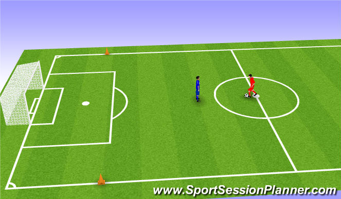 Football/Soccer Session Plan Drill (Colour): Escalfament