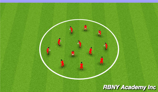 Football/Soccer Session Plan Drill (Colour): Arrival Activity