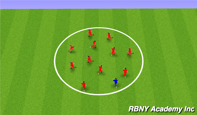Football/Soccer Session Plan Drill (Colour): Tag Game - Physical/Tactical Activation