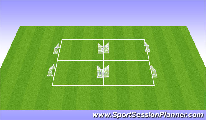Football/Soccer Session Plan Drill (Colour): Practice Layout