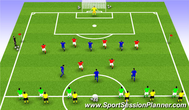 Football/Soccer Session Plan Drill (Colour): Screen 4