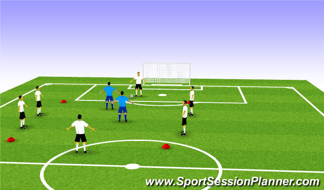 Football/Soccer Session Plan Drill (Colour): CALENTAMIENTO