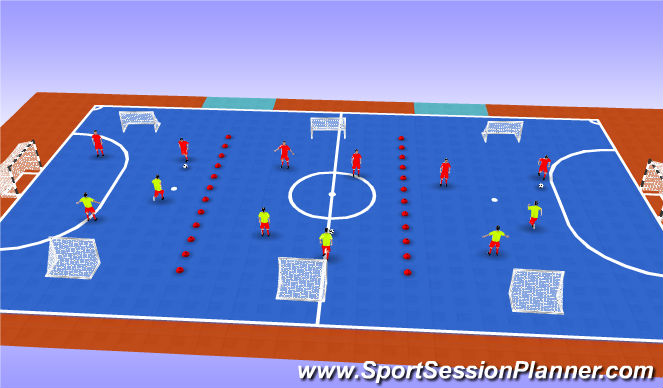 Futsal Session Plan Drill (Colour): SMALL SIDED GAMES