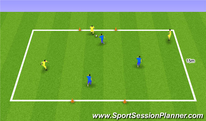 Football/Soccer Session Plan Drill (Colour): TR 1