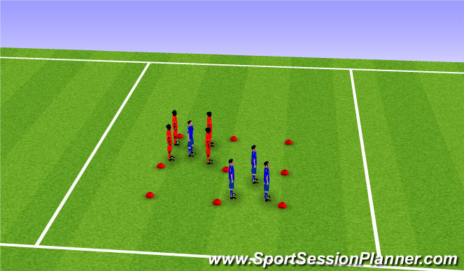 Football/Soccer Session Plan Drill (Colour): skills practice