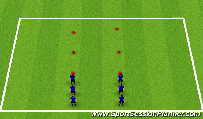 Football/Soccer Session Plan Drill (Colour): Dynamic Warmup
