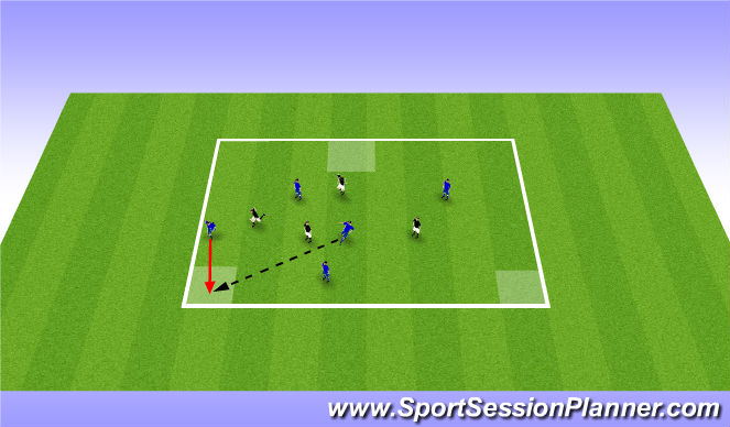 Football/Soccer Session Plan Drill (Colour): Screen 3