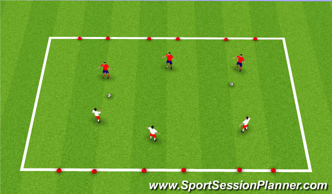 Football/Soccer Session Plan Drill (Colour): SSG 1