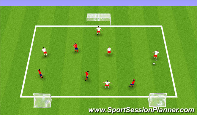 Football/Soccer Session Plan Drill (Colour): SSG 2