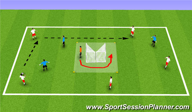 Football/Soccer Session Plan Drill (Colour): SSG 3