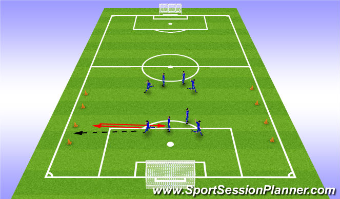 Football/Soccer Session Plan Drill (Colour): Screen 1