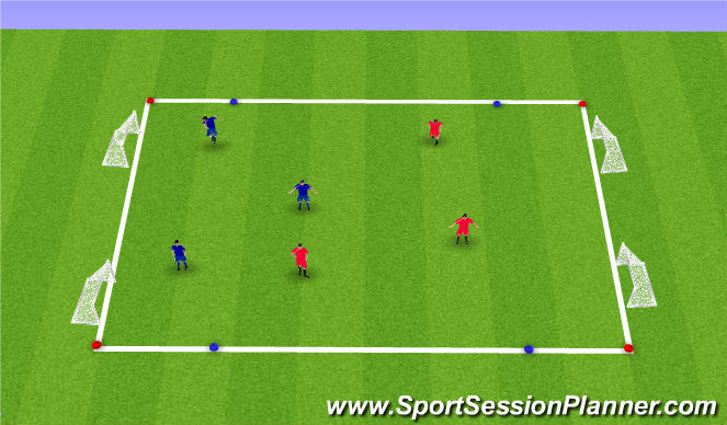 Football/Soccer Session Plan Drill (Colour): Schluss Teil 1