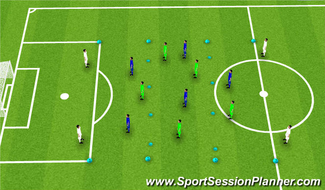 Football/Soccer Session Plan Drill (Colour): Screen 1