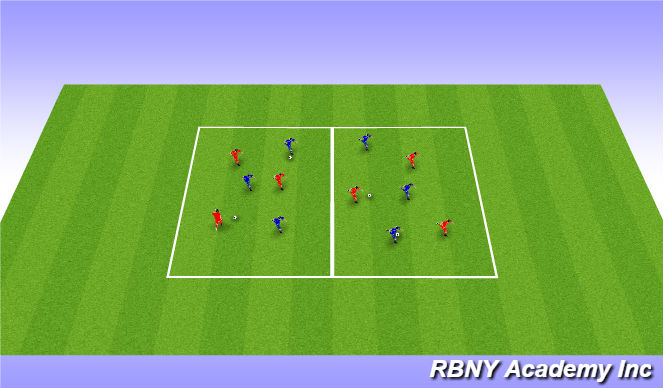Football/Soccer Session Plan Drill (Colour): Intro