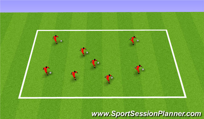 Football/Soccer Session Plan Drill (Colour): Flag/Shirt Tag