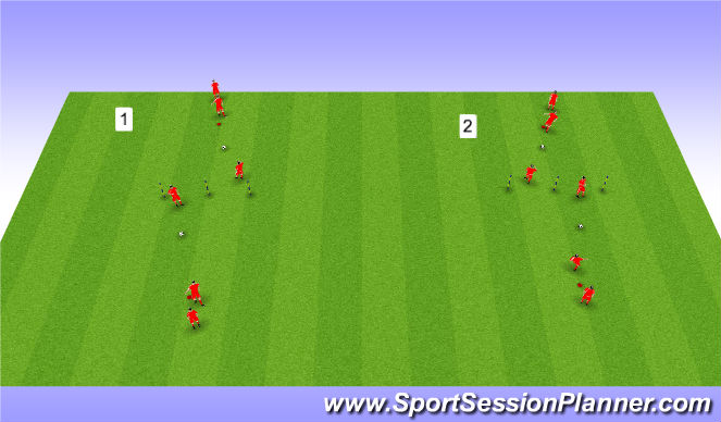 Football/Soccer Session Plan Drill (Colour): Screen 1