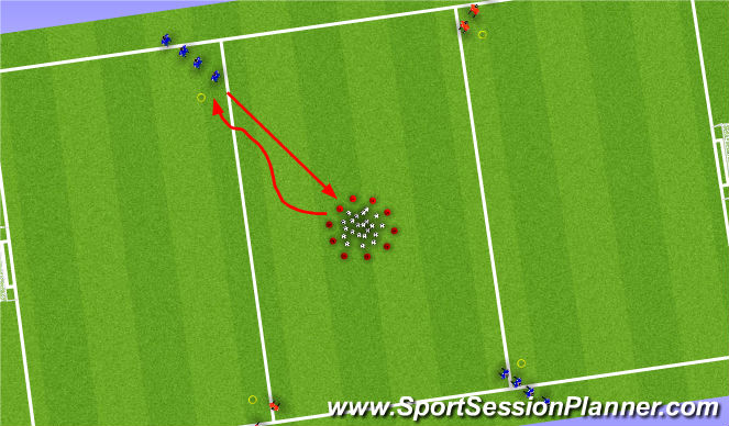 Football/Soccer Session Plan Drill (Colour): Screen 1