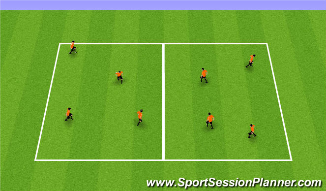 Football/Soccer Session Plan Drill (Colour): Coach Says