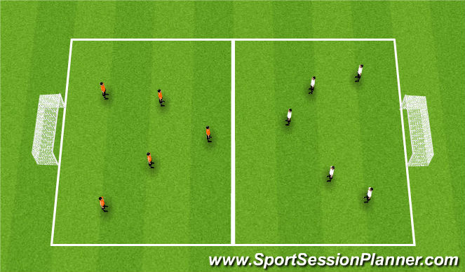 Football/Soccer Session Plan Drill (Colour): Scrimmage