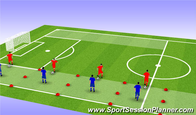 Football/Soccer Session Plan Drill (Colour): Activity 1