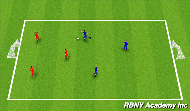 Football/Soccer Session Plan Drill (Colour): SSG