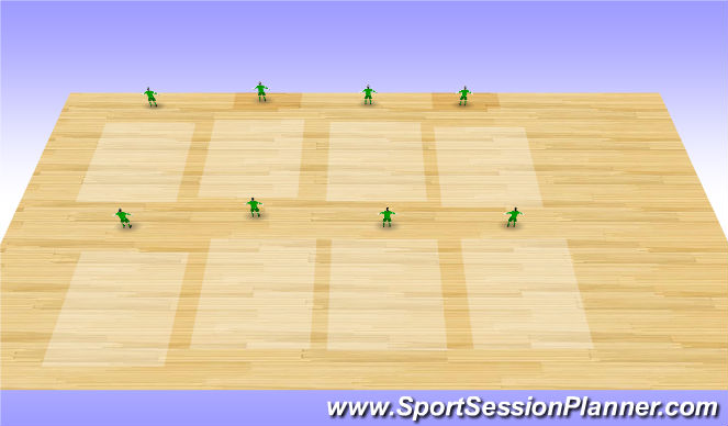 Futsal Session Plan Drill (Colour): cool down