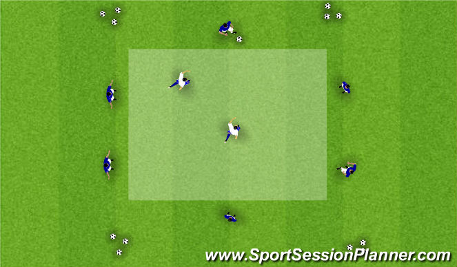 Football/Soccer Session Plan Drill (Colour): Boxes