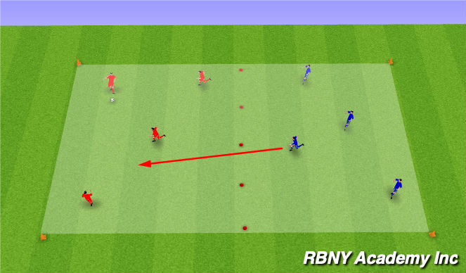 Football/Soccer Session Plan Drill (Colour): Main activity