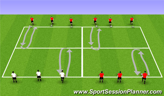 Football/Soccer Session Plan Drill (Colour): Activity