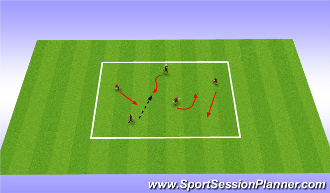 Football/Soccer Session Plan Drill (Colour): Warm Up