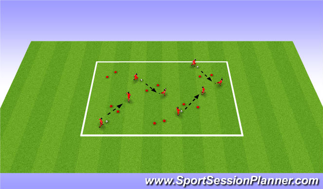 Football/Soccer Session Plan Drill (Colour): Screen 3