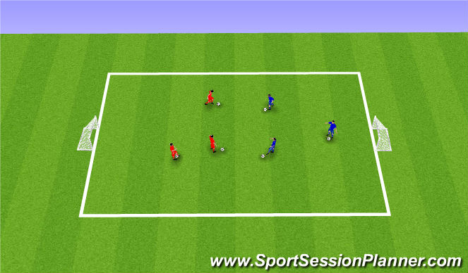Football/Soccer Session Plan Drill (Colour): Warmup