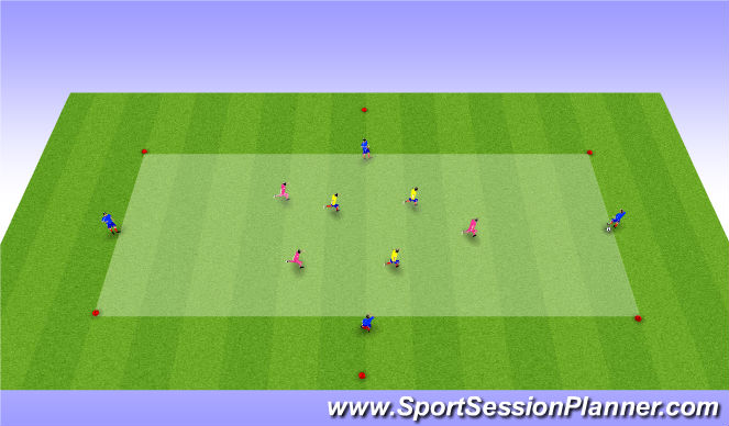 Football/Soccer Session Plan Drill (Colour): Positional game