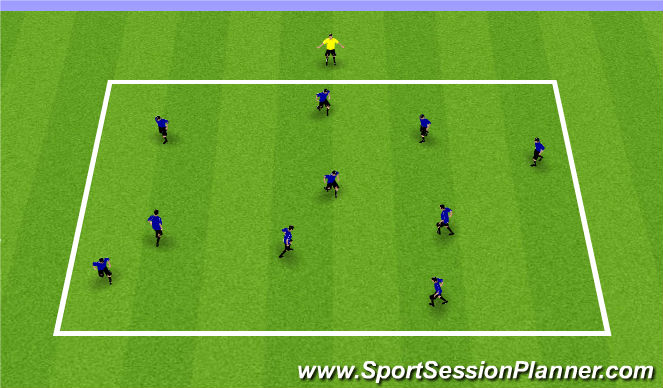 Football/Soccer Session Plan Drill (Colour): Traffic Lights